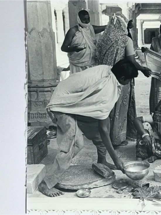 Vintage 1986 RANAKPUR TEMPLE / JOHANNES ODE Photojournalist / THE HUNGER PROJECT